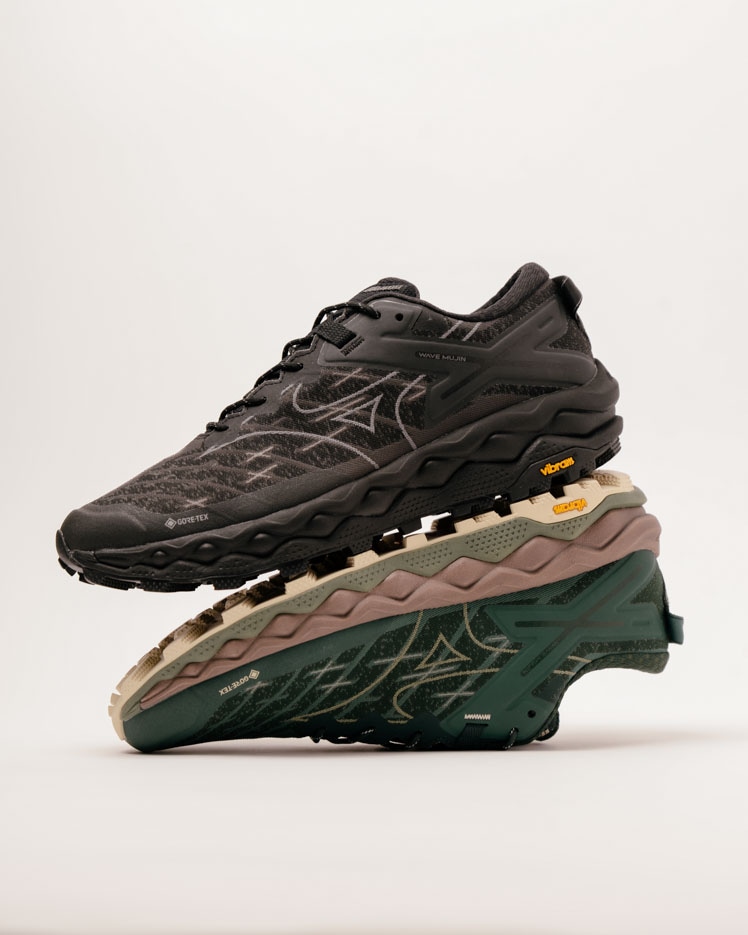 【2025年 2/28 発売】Mizuno WAVE MUJIN LS GTX “Black/Dark Green” (ミズノ ウェーブ ムジン ゴアテックス GORE-TEX) [D1GA2501-02/D1GA2501-03]