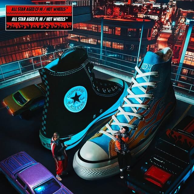 【2025年 2/21 発売】Hot Wheels × CONVERSE ALL STAR AGED HI “CF/FL” (ホットウィール コンバース オールスター エイジド) [31314050/31314270]