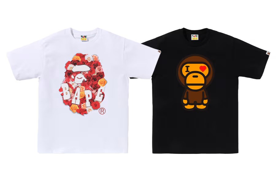 BABY MILOをあしらった A BATHING APE 2025 “Happy Valentine’s Day”が2/8 発売 (ア ベイシング エイプ)