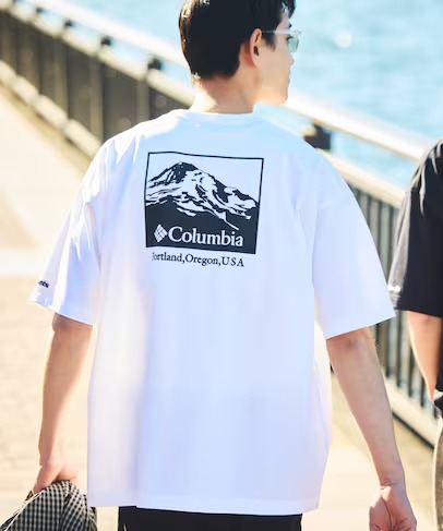 Columbia × FREAK’S STORE 別注 2025 SS インペリアルパーク バックプリント クルーネックTシャツ (コロンビア フリークスストア 春夏)