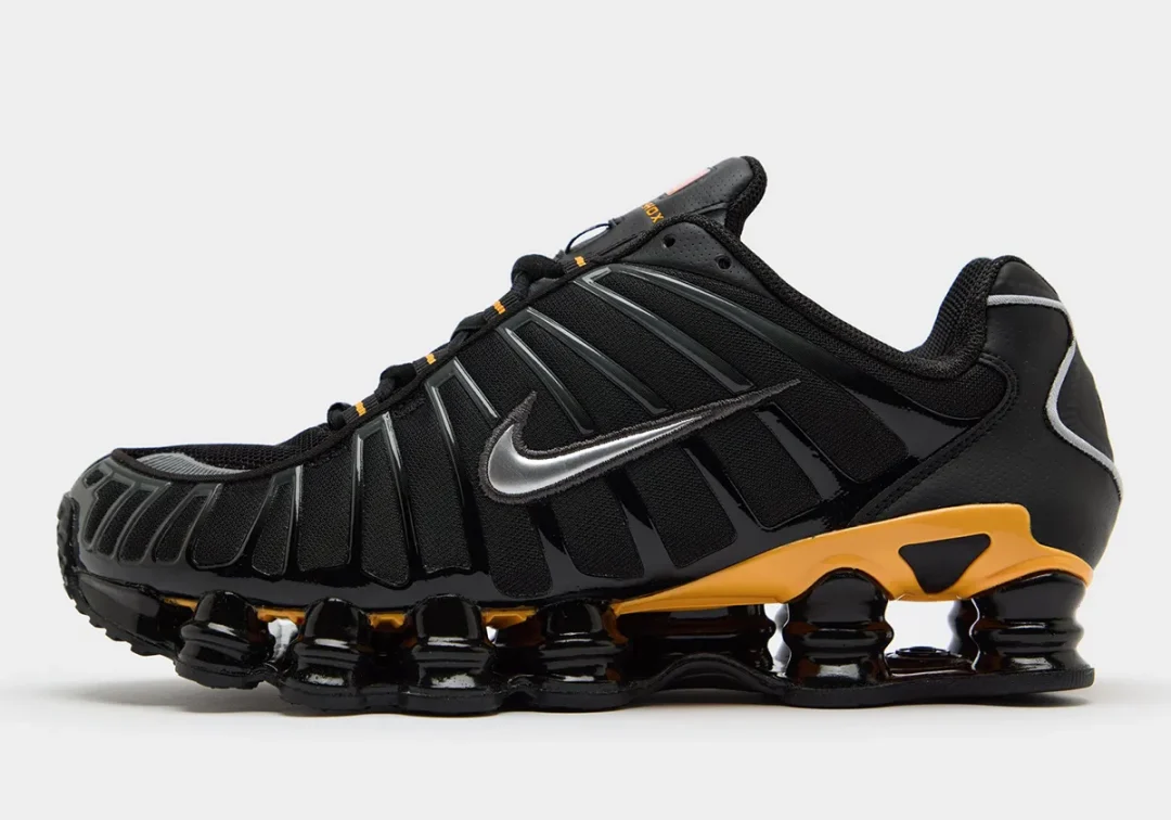 【2025年 発売予定】NIKE SHOX TL “Black/Laser Orange/Metallic Silver” (ナイキ ショックス “ブラック/オレンジ/シルバー”)