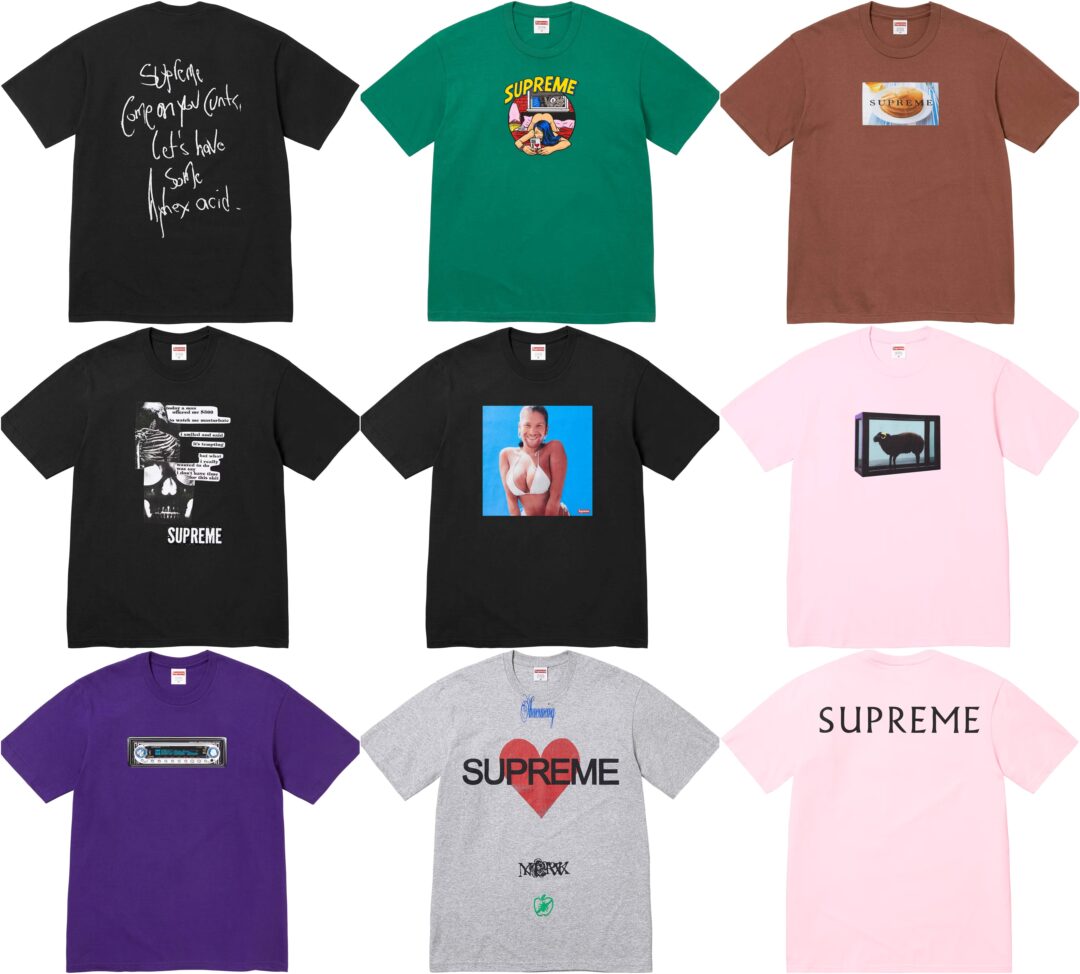 【シュプリーム/SUPREME】Tシャツ/TEE まとめ 2025 SPRING/SUMMER コレクション (2025年 春夏)