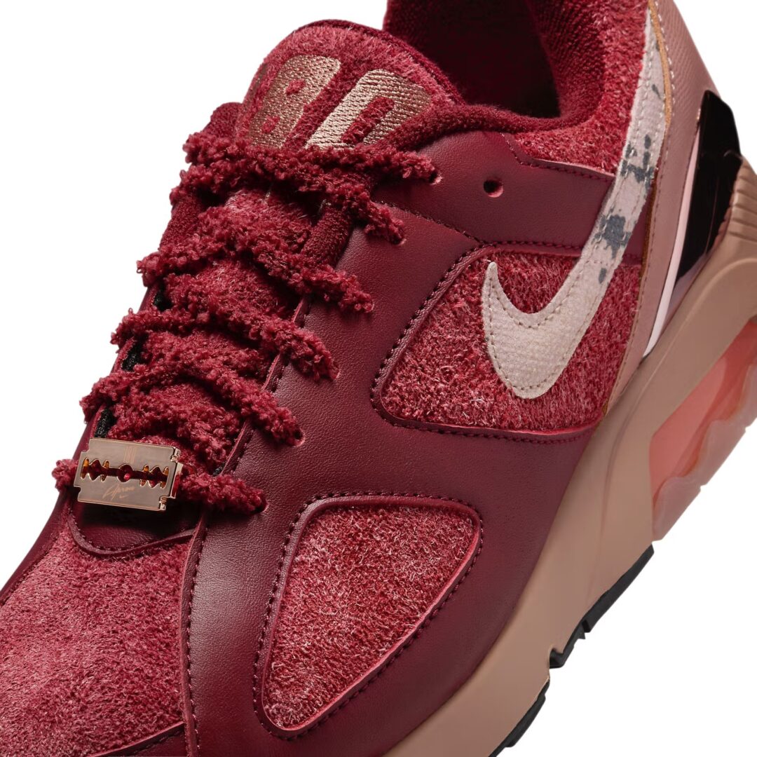 【2025年 発売予定】Apron Records x NIKE AIR MAX 180 SP “Team Red” (エープロン・レコーズ ナイキ エア マックス 180 “チームレッド”) [FZ3309-600]