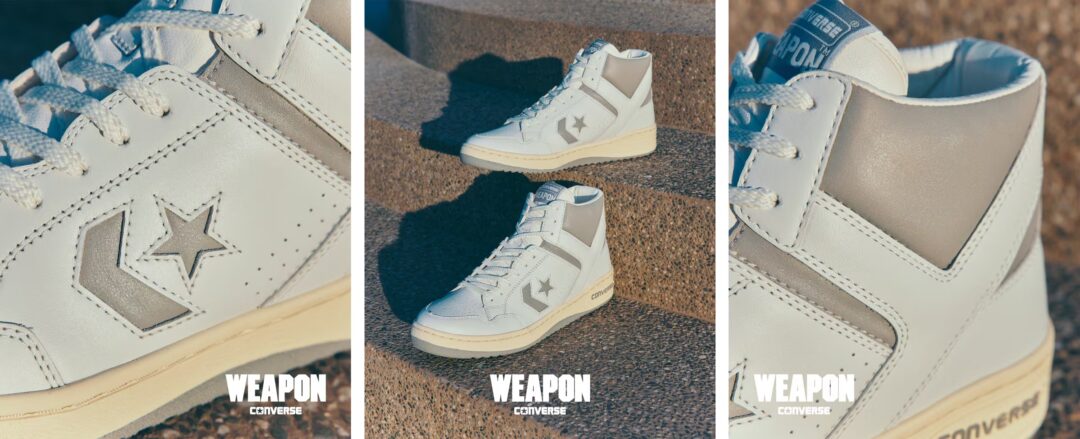 【2025年 3/14 発売】CONVERSE WEAPON VTG HI “Off White/Vintage Grey” (コンバース ウエポン ビンテージ ハイ “オフホワイト/ビンテージグレイ”) [34202290]