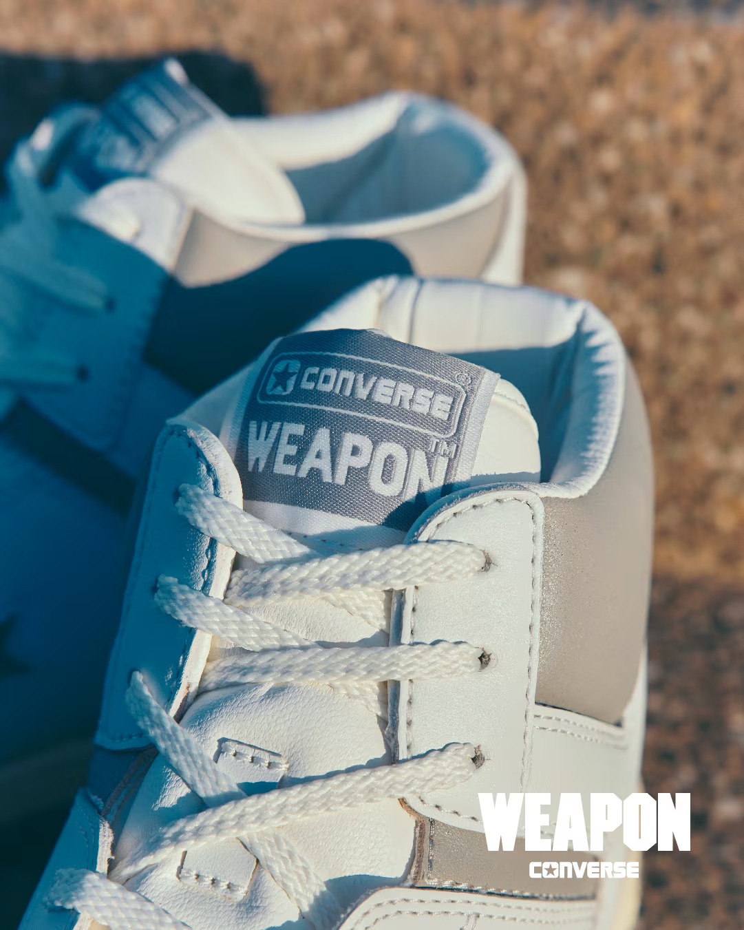 【2025年 3/14 発売】CONVERSE WEAPON VTG HI “Off White/Vintage Grey” (コンバース ウエポン ビンテージ ハイ “オフホワイト/ビンテージグレイ”) [34202290]