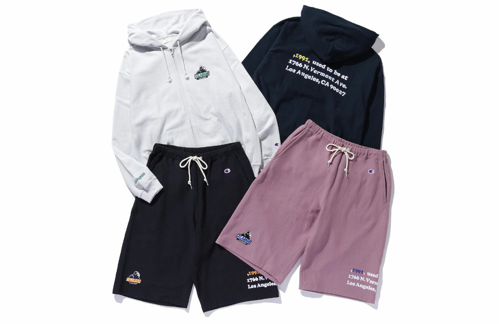 XLARGE × Champion コラボ最新作 “REVERSE WEAVE” ジップパーカー & ショートパンツが2025年 3/8 発売 ​(エクストララージ チャンピオン リバースウィーブ)