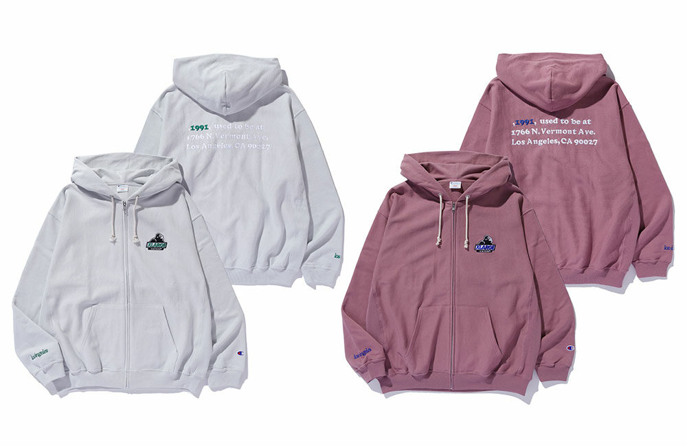 XLARGE × Champion コラボ最新作 “REVERSE WEAVE” ジップパーカー & ショートパンツが2025年 3/8 発売 ​(エクストララージ チャンピオン リバースウィーブ)