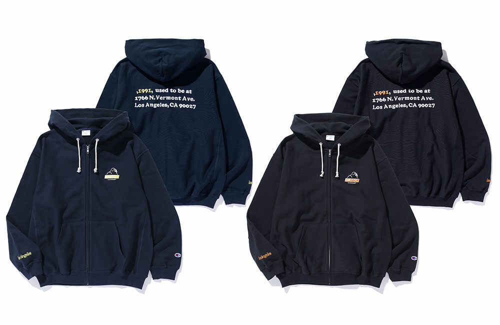 XLARGE × Champion コラボ最新作 “REVERSE WEAVE” ジップパーカー & ショートパンツが2025年 3/8 発売 ​(エクストララージ チャンピオン リバースウィーブ)