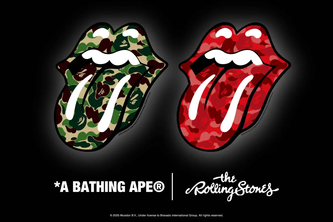 A BATHING APE × THE ROLLING STONES コラボが2025年 3/15 発売 (ア ベイシング エイプ ザ・ローリング・ストーンズ)