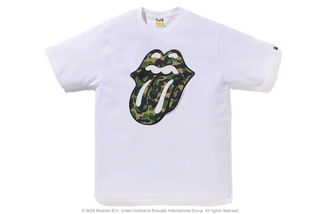 A BATHING APE × THE ROLLING STONES コラボが2025年 3/15 発売 (ア ベイシング エイプ ザ・ローリング・ストーンズ)