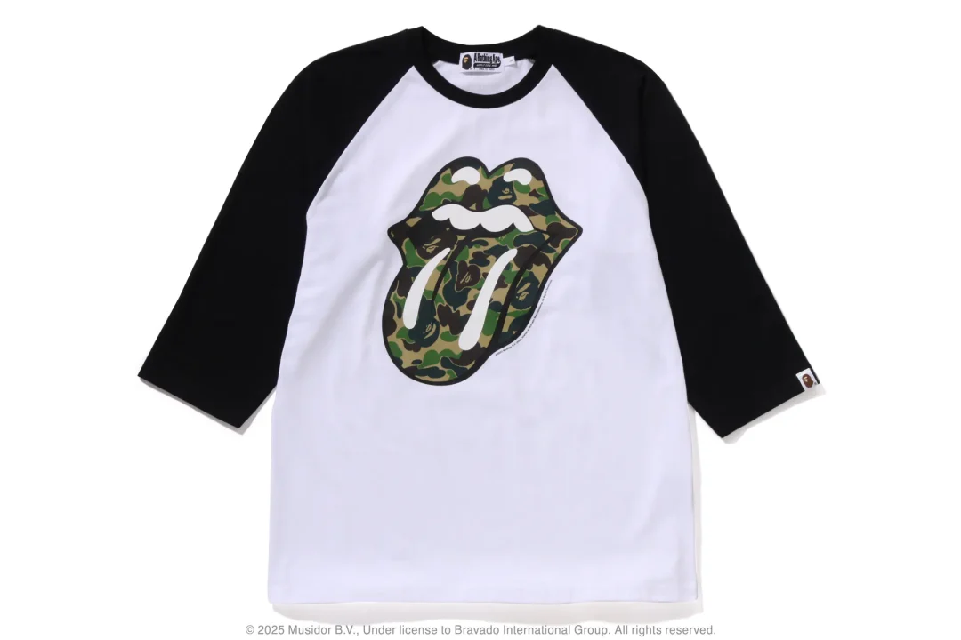 A BATHING APE × THE ROLLING STONES コラボが2025年 3/15 発売 (ア ベイシング エイプ ザ・ローリング・ストーンズ)