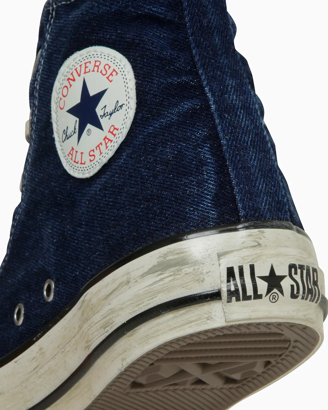 【2025年 3/18 発売】CONVERSE ALL STAR AGED FADEDDENIM AG HI “Navy” (コンバース オールスター エイジド フェイデッドデニム) [31315220]