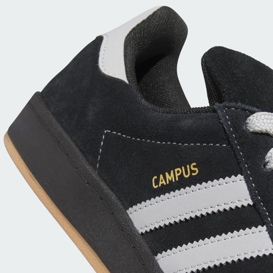 【2025年 3/6 発売】adidas Originals CAMPUS 90s ADV “Core Black/Grey Two/Gold Metallic” (アディダス オリジナルス キャンパス ADV “ブラック/グレー/ゴールド”) [JP8206]