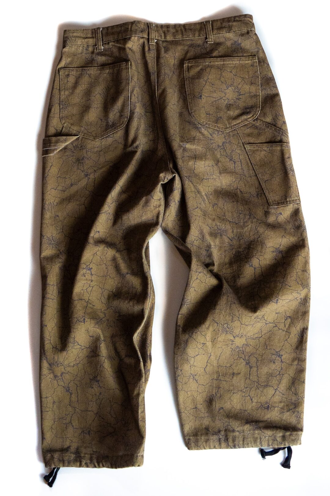 【抽選販売】S.W.U.N “CRACKED SNAKESKIN PANTS” 2カラー (エスダブルユーエヌ “クラックド スネークスキン パンツ”)