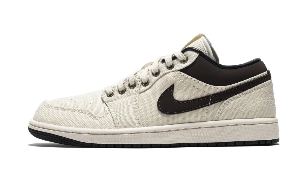 【2025年 3/14 発売】NIKE AIR JORDAN 1 LOW PREMIUM “Pale Ivory/Baroque Brown” (ナイキ エア ジョーダン 1 ロー プレミアム “ペールアイボリー/バロックブラウン”) [IB8058-110]