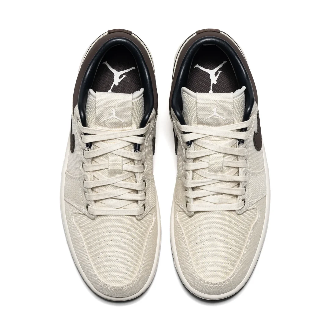 【2025年 3/14 発売】NIKE AIR JORDAN 1 LOW PREMIUM “Pale Ivory/Baroque Brown” (ナイキ エア ジョーダン 1 ロー プレミアム “ペールアイボリー/バロックブラウン”) [IB8058-110]