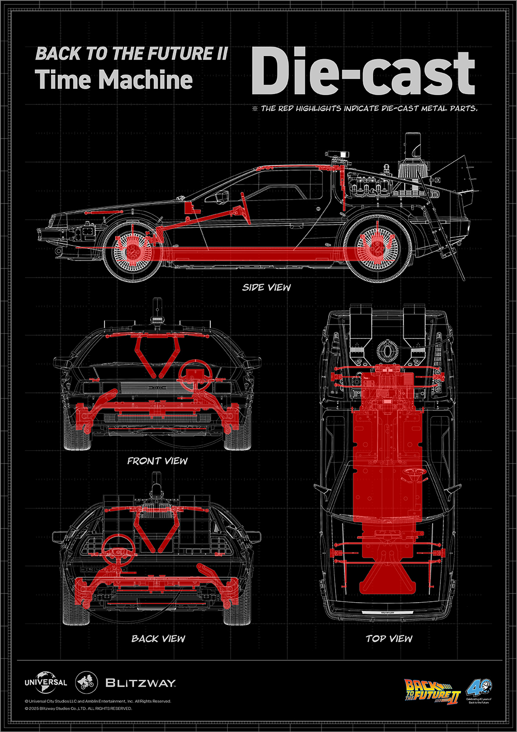 1/6スケールのバック・トゥ・ザ・フューチャー 2「デロリアン」が受注販売 (BACK TO THE FUTURE)