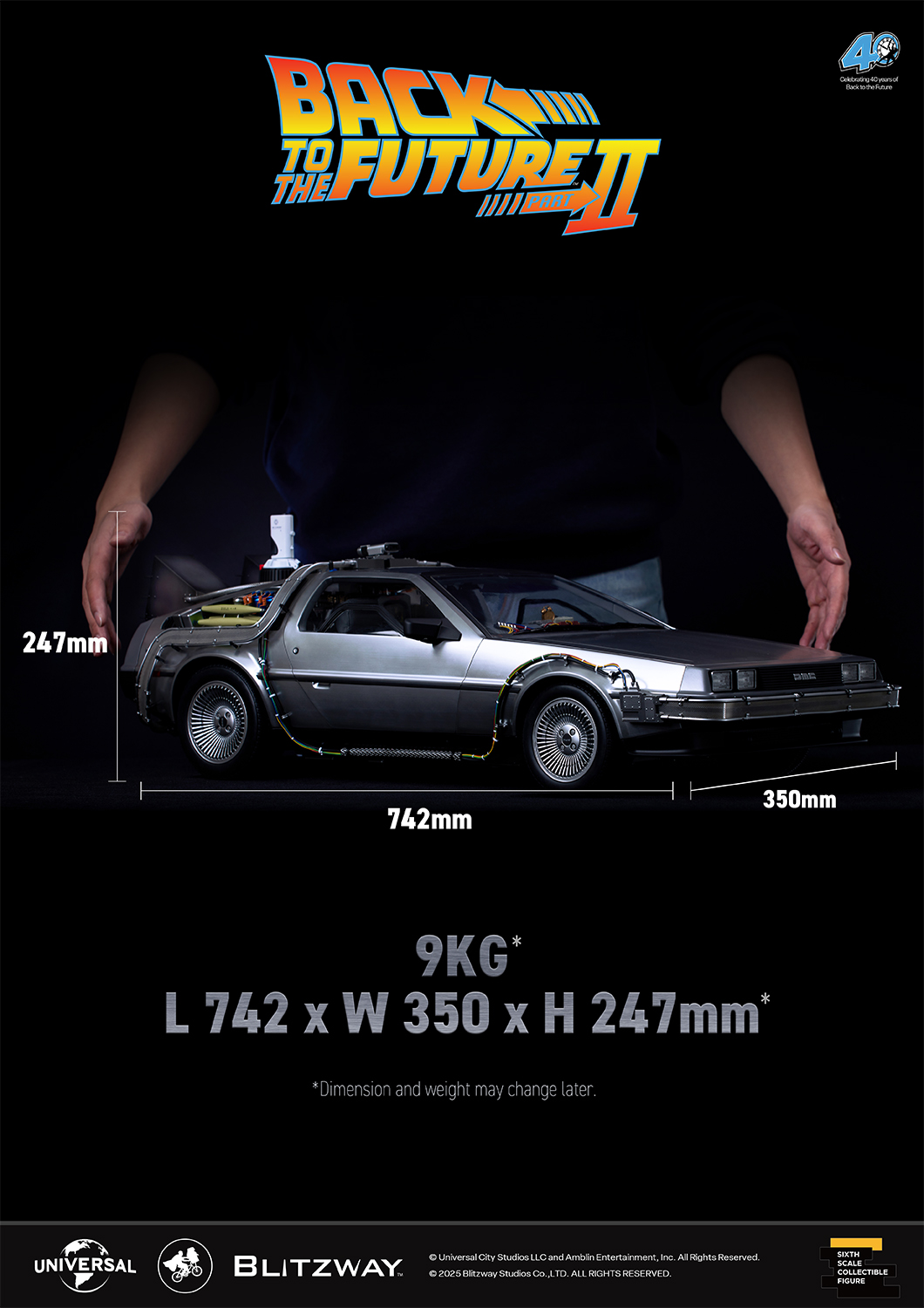 1/6スケールのバック・トゥ・ザ・フューチャー 2「デロリアン」が受注販売 (BACK TO THE FUTURE)