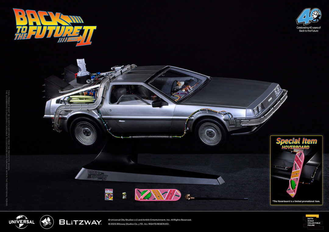 1/6スケールのバック・トゥ・ザ・フューチャー 2「デロリアン」が受注販売 (BACK TO THE FUTURE)