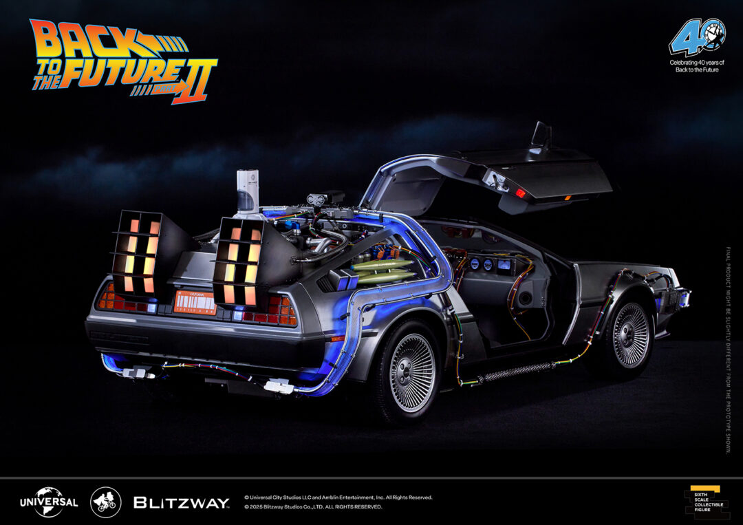 1/6スケールのバック・トゥ・ザ・フューチャー 2「デロリアン」が受注販売 (BACK TO THE FUTURE)