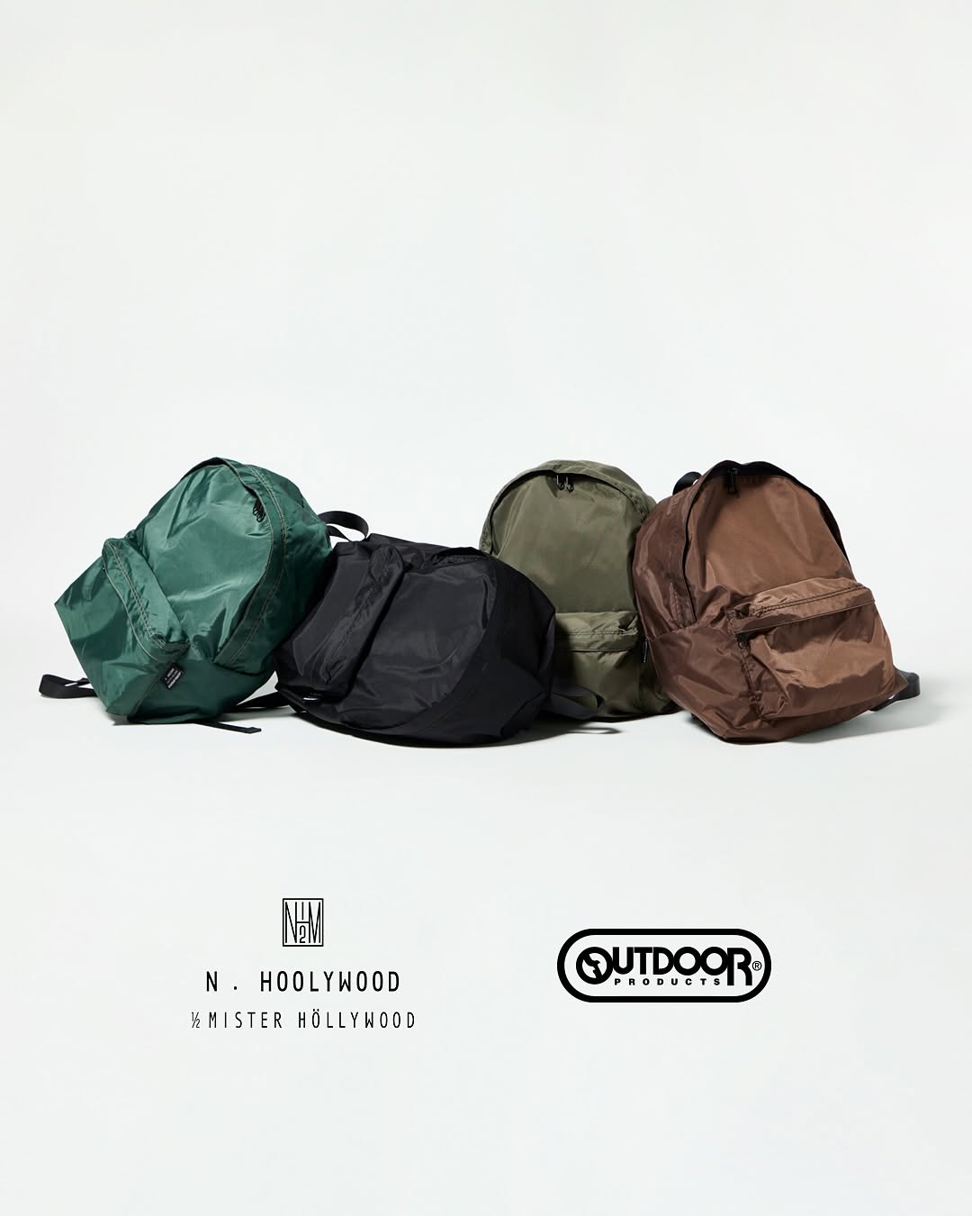 N.HOOLYWOOD COMPILE × OUTDOOR PRODUCTS 2025 SS コラボバッグが3/1 発売 (エヌハリウッド アウトドアプロダクツ)