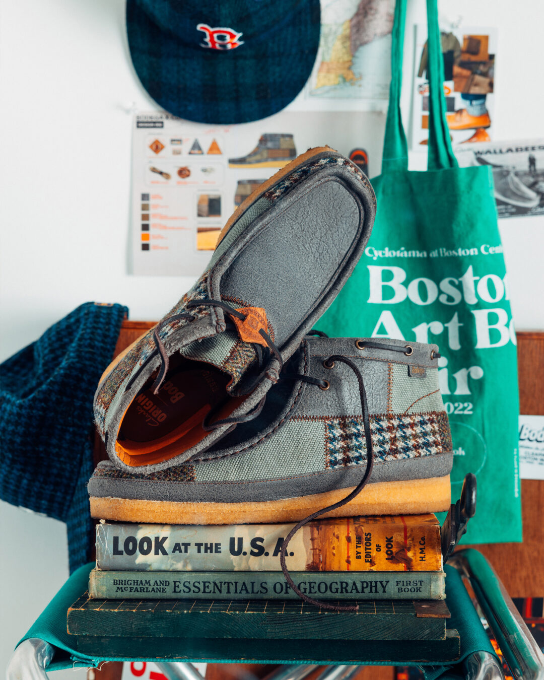 【2025年 3/27 発売】Bodega x Clarks Patchwork Wallabee 3.0 “Northeast Corridor” (ボデガ クラークス パッチワーク ワラビー “ノースイースト コリドー”) [1203A621.200]