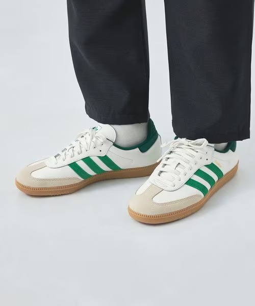 【2025年 3/21 発売】green label relaxing × adidas Originals SAMBA OG “Core White/Green” (ユナイテッドアローズ アディダス オリジナルス サンバ) [JI3202]