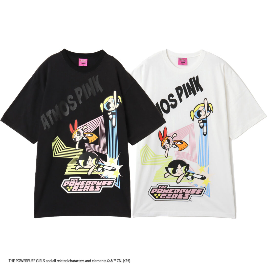 パワーパフ ガールズ × アトモスピンク コラボアイテムが2025年 3/15 発売 (atmos pink POWERPUFF GIRLS)