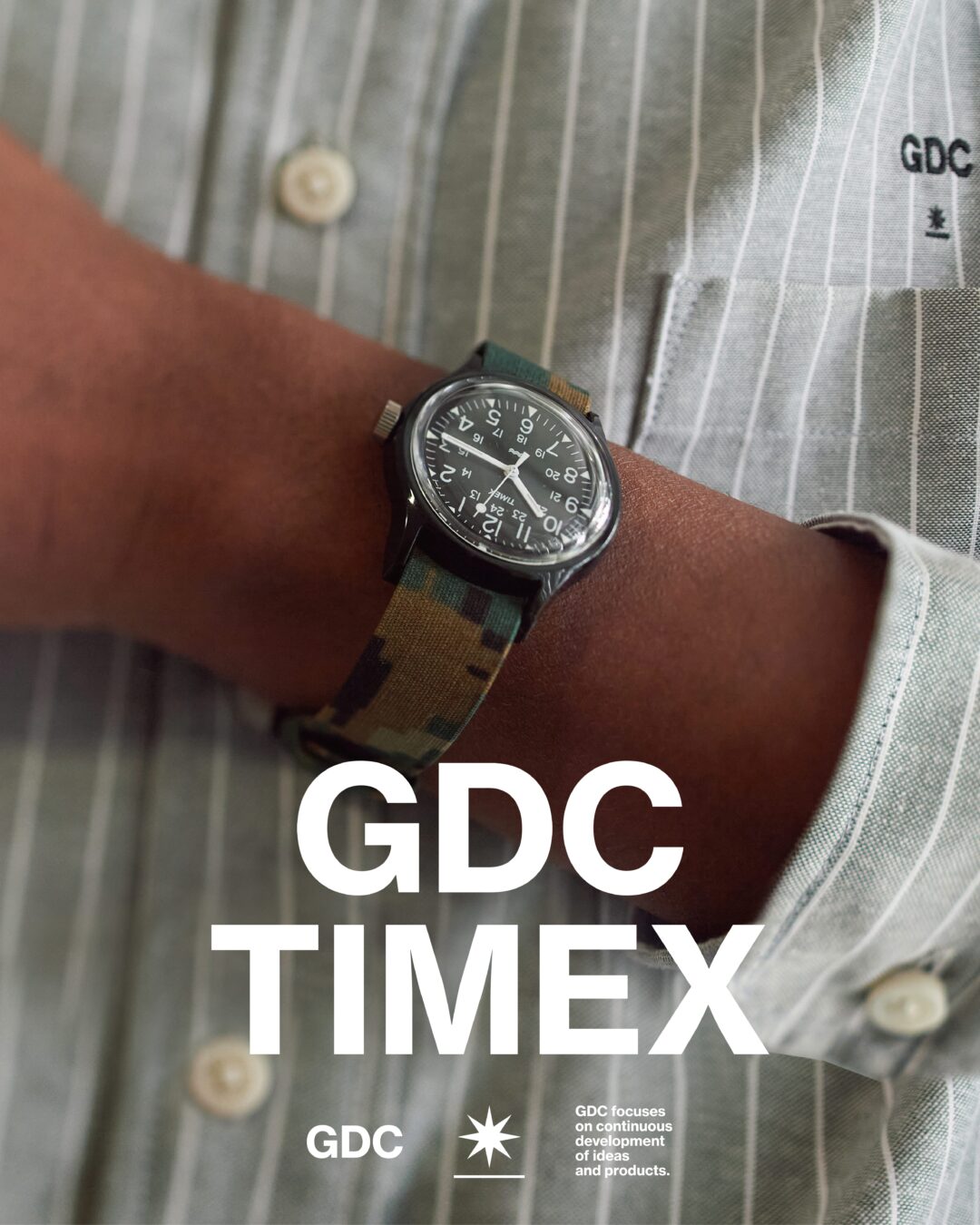 GDC × TIMEX コラボ Camber & SS TEEが2025年 3/22 発売 (ジーディーシー タイメックス 熊谷隆志)