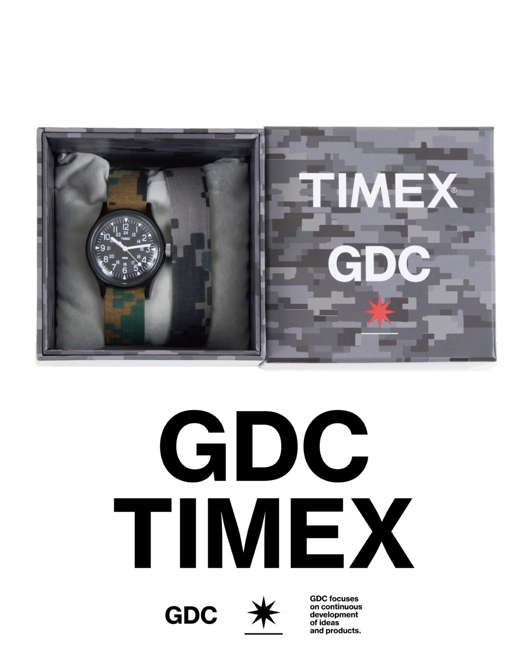 GDC × TIMEX コラボ Camber & SS TEEが2025年 3/22 発売 (ジーディーシー タイメックス 熊谷隆志)