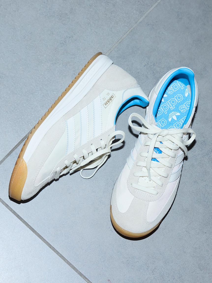 【2025年 3/20 発売】emmi × adidas Originals SL 72 RS “White/Light Blue” (エミ アディダス オリジナルス) [JQ3501]