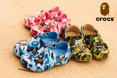 A BATHING APE × Crocs 2025 SS Classic Clog “ABC CAMO”が3/8 発売 (ア ベイシング エイプ クロックス)