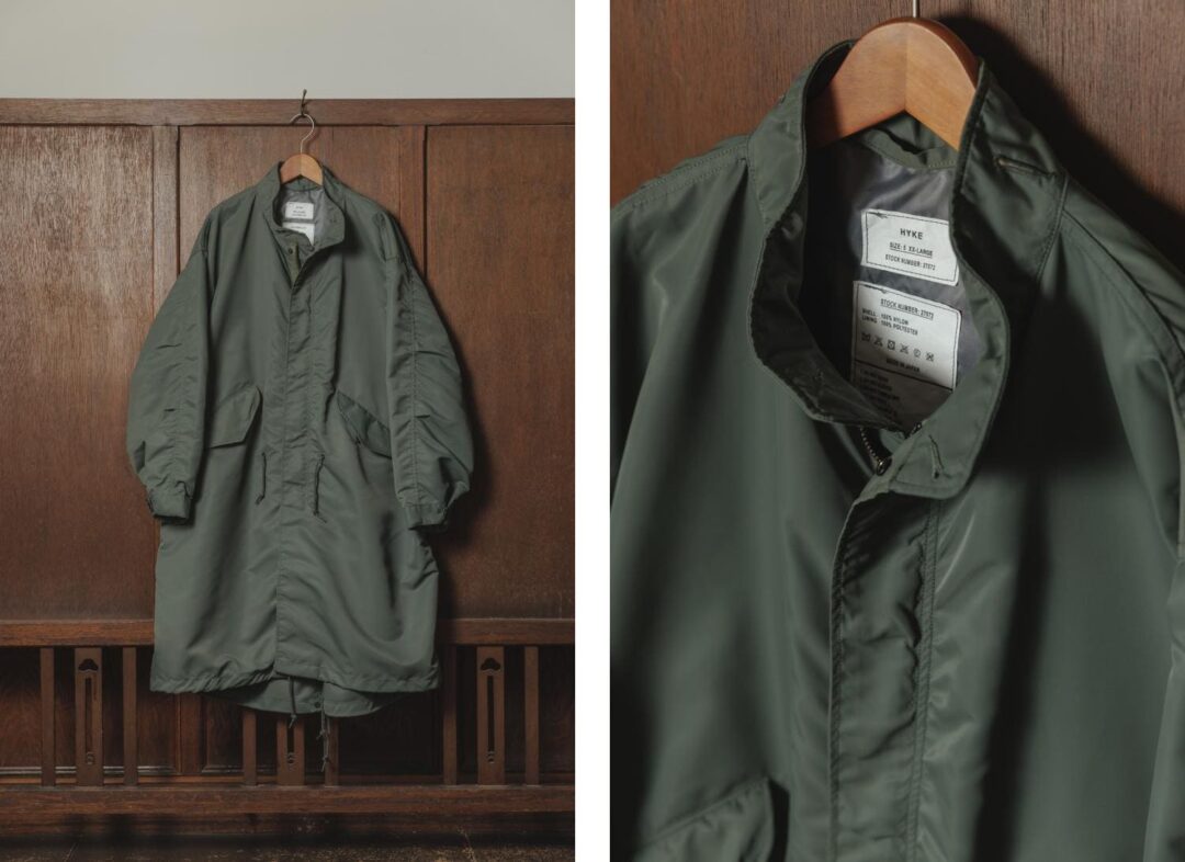 HYKE for BIOTOP 2025 SS “TYPE M-65 FIELD COAT EX”が2025年 3/8 発売 (ハイク ビオトープ)