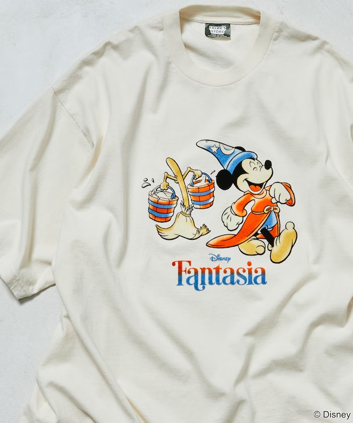 ヴィンテージライクに仕上げたFREAK’S STORE × Disney ファンタジア Teeが2025年 4月上旬 発売 (フリークスストア ディズニー ミッキーマウス MICKEY MOUSE)